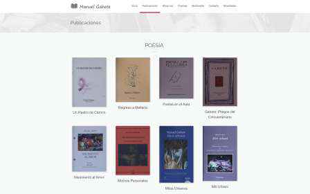 Manuel Gahete, web oficial